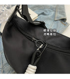 2024 New Fashion Crossbody Bag Simple Wide Shoulder Strap Design Single Shoulder Bag Original Style Commuting Dumpling Women's Bag
