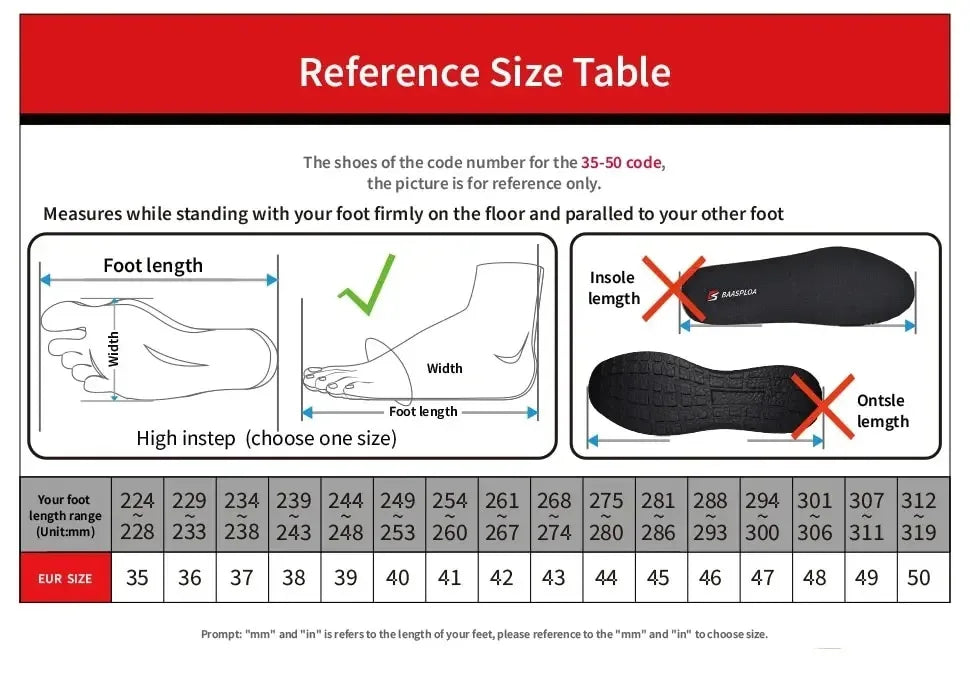Baasploa Professional Running Shoes For Men Lightweight Men's Designer Mesh Sneakers Lace-Up Male Outdoor Sports Tennis Shoe
