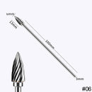 Extra Long 100mm Rotary Rasp File Carving Grinder Abrasive Tools Carbide Burr Alloy Bits Milling Cutter Drill For Metal Wook