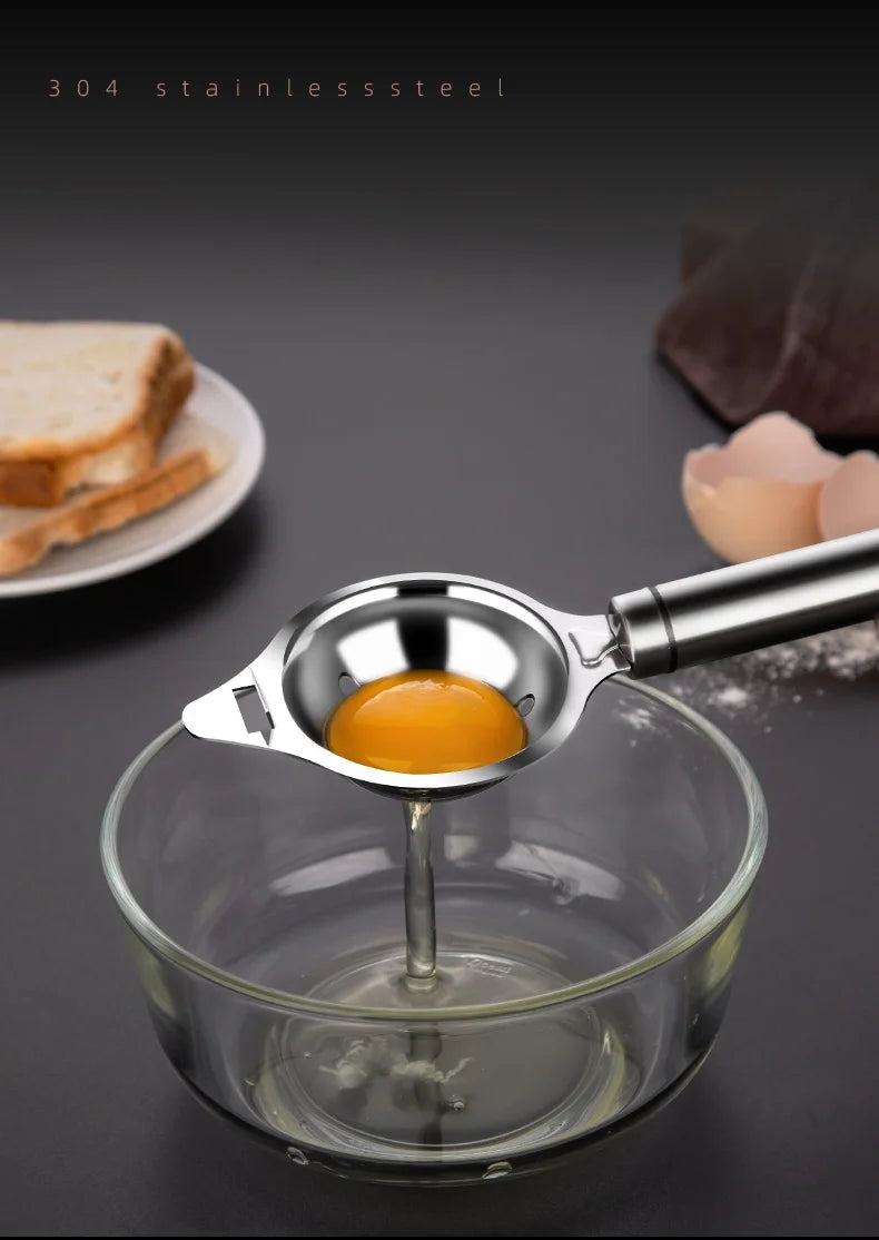 Egg White Separator Stainless Steel Tools Eggs Yolk Filter Gadgets Kitchen Accessories Separating Funnel Spoon Divider Utensils