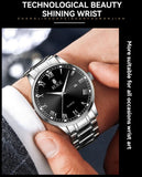 RUIGE Fashion Men's Watch Roman Scale Minimalist Men's Famous Watch Night Glow Waterproof Trendy Watch