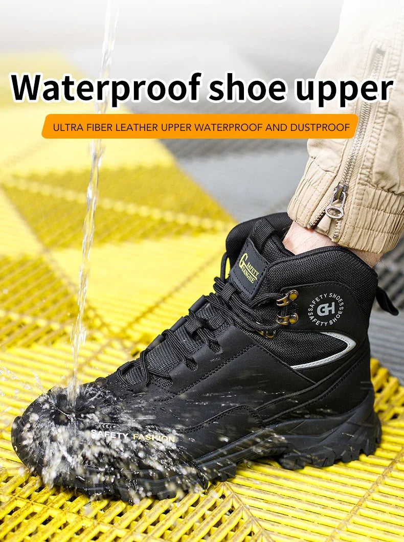 Waterproof Work Safety Boots Men Women Indestructible Anti smash Anti Puncture Work Shoes Protective Men Safety Shoes