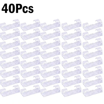 1/100Pcs Cable Clips Self-Adhesive Cable Organizer Cord Management System Cord Holder for Wire Management Desk Car Office Home