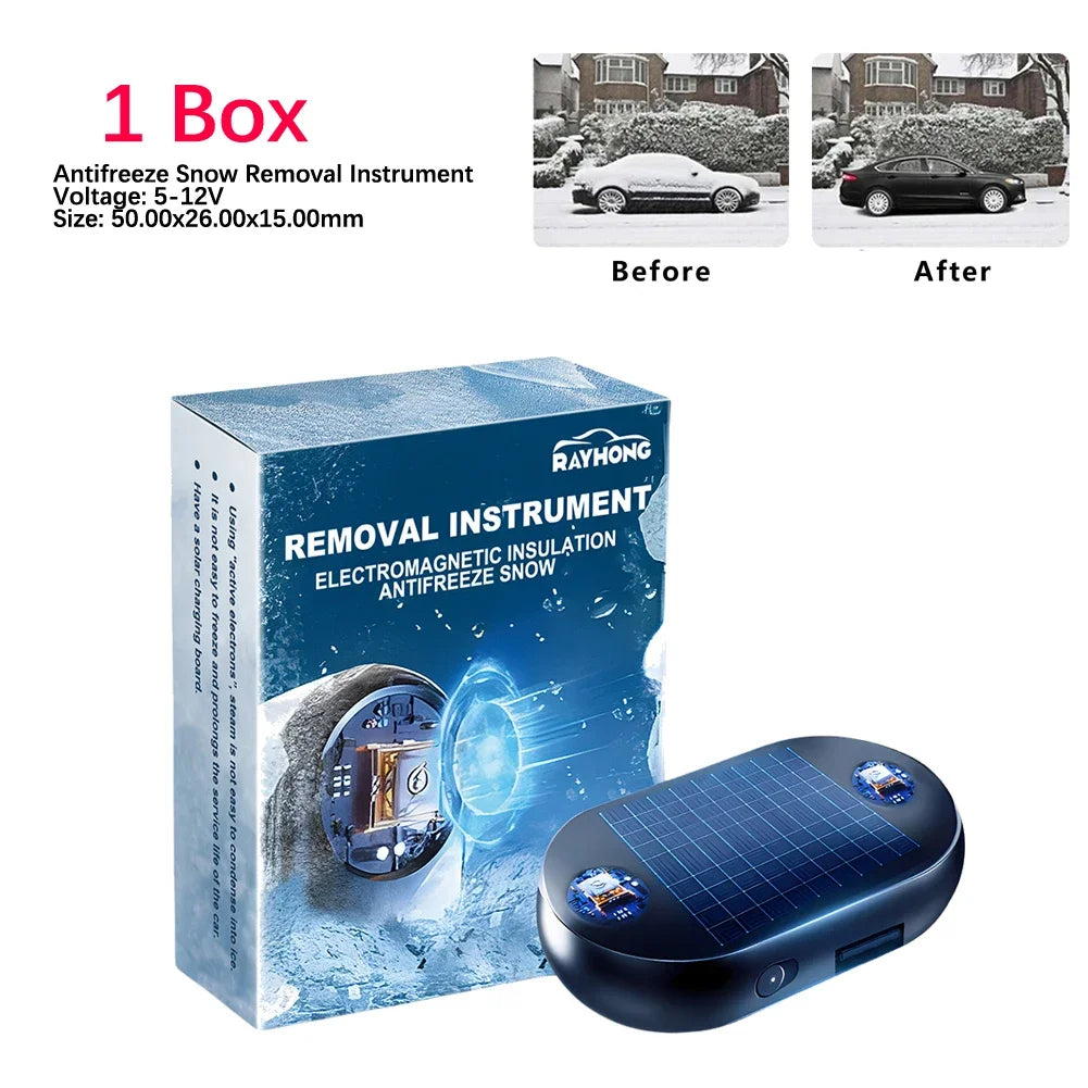 Solar Antifreeze Electromagnetic Molecular Windshield Car Snow Removal Instrument Window Glass Defogging &amp; Defrosting &amp; Deicing