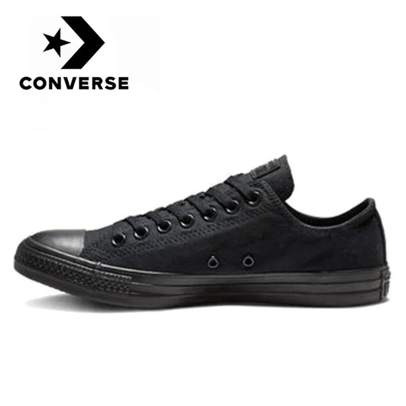 Converse Chuck Taylor All Star Men and Women Skateboarding Shoes Low-top Outdoor Vintage Sneaker White Black
