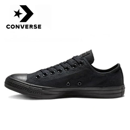 Converse Chuck Taylor All Star Men and Women Skateboarding Shoes Low-top Outdoor Vintage Sneaker White Black