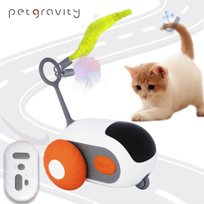 Juguete interactivo inteligente para gatos con gravedad para mascotas, automático, con movimiento y control remoto, para interiores, con forma de pelota, para perros.