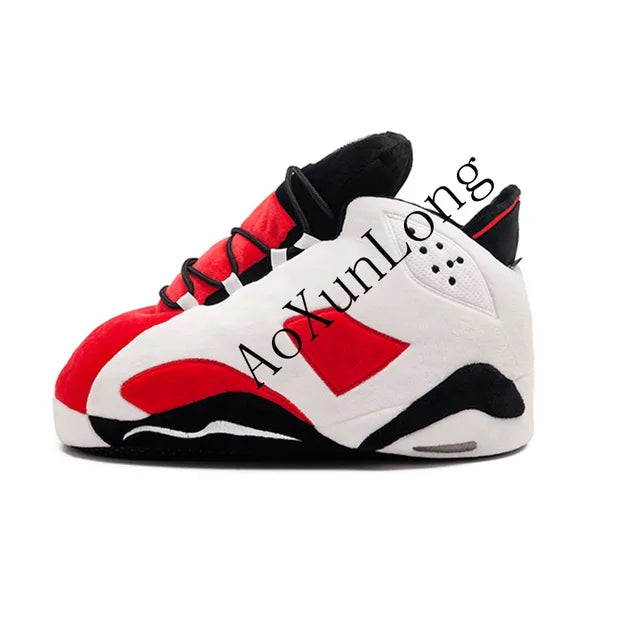 Unisex Warm Sneakers for Women Men Home Slippers House Floor Shoes Large Size Women Slippers One Size 35-44 Winter 