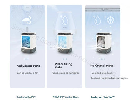New Household Air-conditioning Fan, Mini Electric Fan in Dormitory, Small Air-conditioning Office, Small Movable Air Cooler