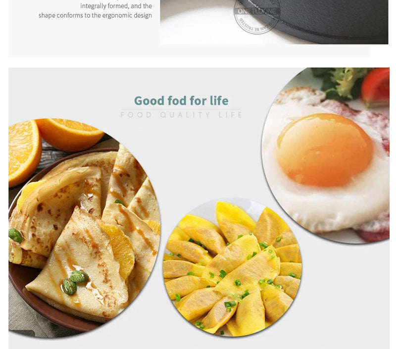 14/16/20cm Cast Iron Frying Pan,Non-stick Skillet Kitchen Fry Pot,Breakfast Pan Omelette  pancake pan,Induction Cooking Cookware