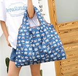 Folding Shopping Bag Large Capacity Environmental Protection Portable Handbag Supermarket Toy Storage Bags Travel Grocery Bag