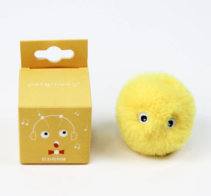 Juguetes inteligentes para gatos, pelota interactiva de peluche, juguete eléctrico de entrenamiento con hierba gatera, juguete con sonido táctil para gatitos, producto para mascotas, juguete con chirrido, pelota, suministros para gatos
