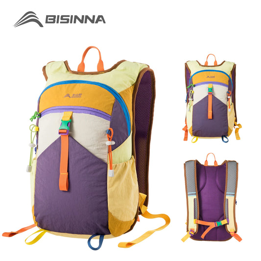 BISINNA 18L Camping Backpack Ultralight Portable Travel Bag for Women and Men Outdoor Hiking Cycling Climbing Fishing