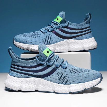 Men Casual Sports Shoes Breathable Lightweight Sneakers Anti-slip Flats Outdoor Running Walking Tenis Athletic Jogging Shoes