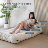 Vacuum Compression Sofa Foldable Simple Fabric Corner Modular Couch Floor Multi Function Nordic Living Room Bedroom Decoration