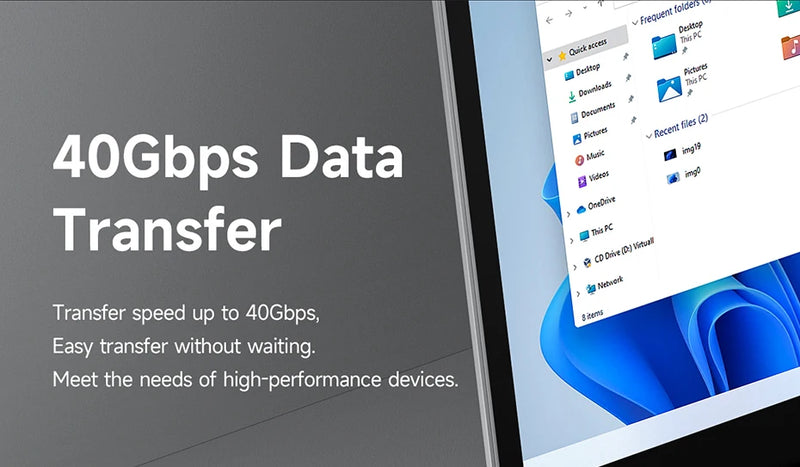 Hagibis USB C Fast Charger Cable With LED Display PD 240W 40Gbps Video Cord Compatible with Thunderbolt 4/3 For iPhone 16 Laptop