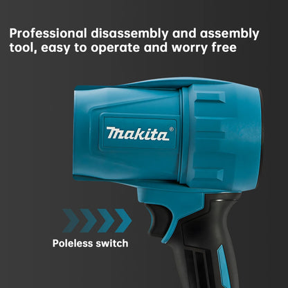 Makita 18V Violent Blower 30000RPM Turbo Jet Fan Electric Air Duster wind speed Turbo Rechargeable with Light Car Cleanin