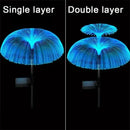 Solar Garden Lights Outdoor Waterproof Fiber Optic Jellyfish Lawn Lights Outdoor Patio Villa Yard Decor