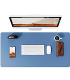 Large Mouse Pad,Office Desk Mat, Leather Desk Pad Protector, Non-Slip PU Leather Desk Blotter, Laptop Desk Pad