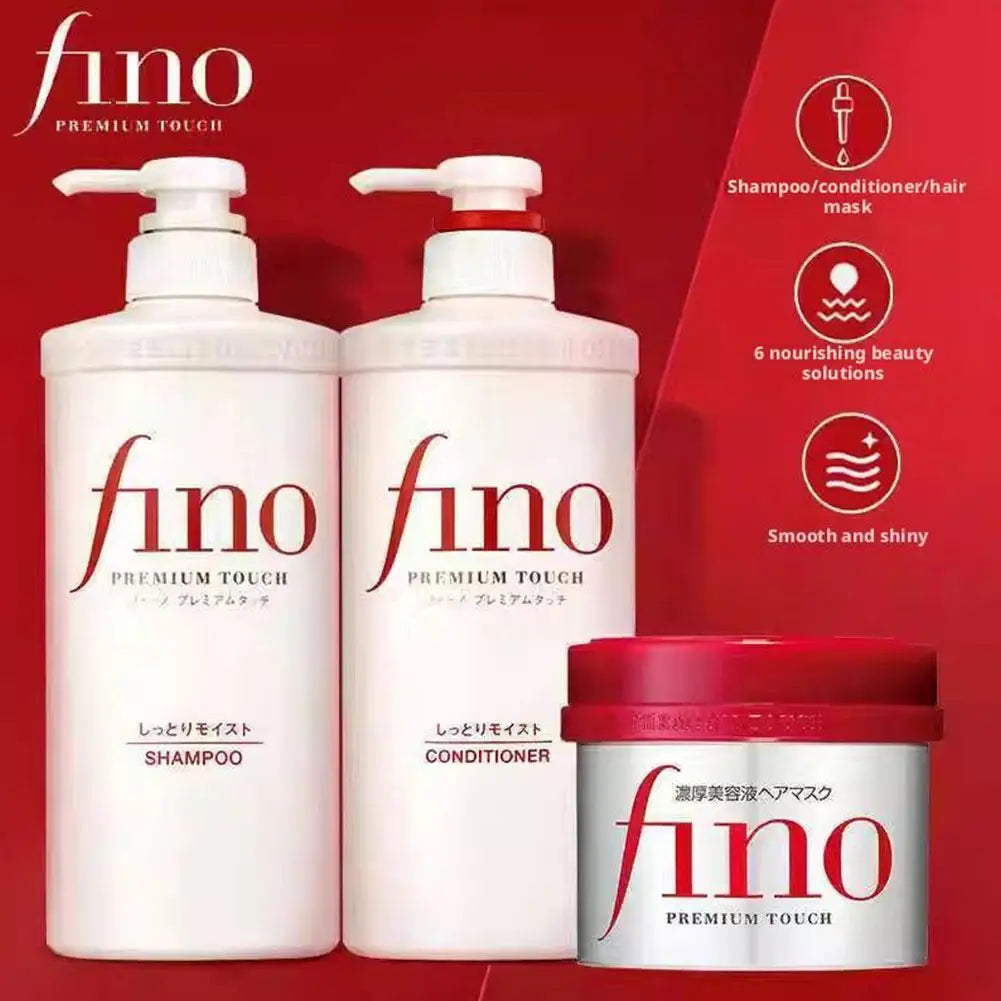 Fino Premium Touch Soaking Beauty Conditioner - Deep Repairing Dry Curly Damaged Hair Long-lasting Moisturizing Oil-controlled