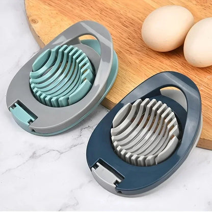Cortador de huevos multiusos de alambre de acero inoxidable, para huevos duros, de aluminio y para decorar frutas.