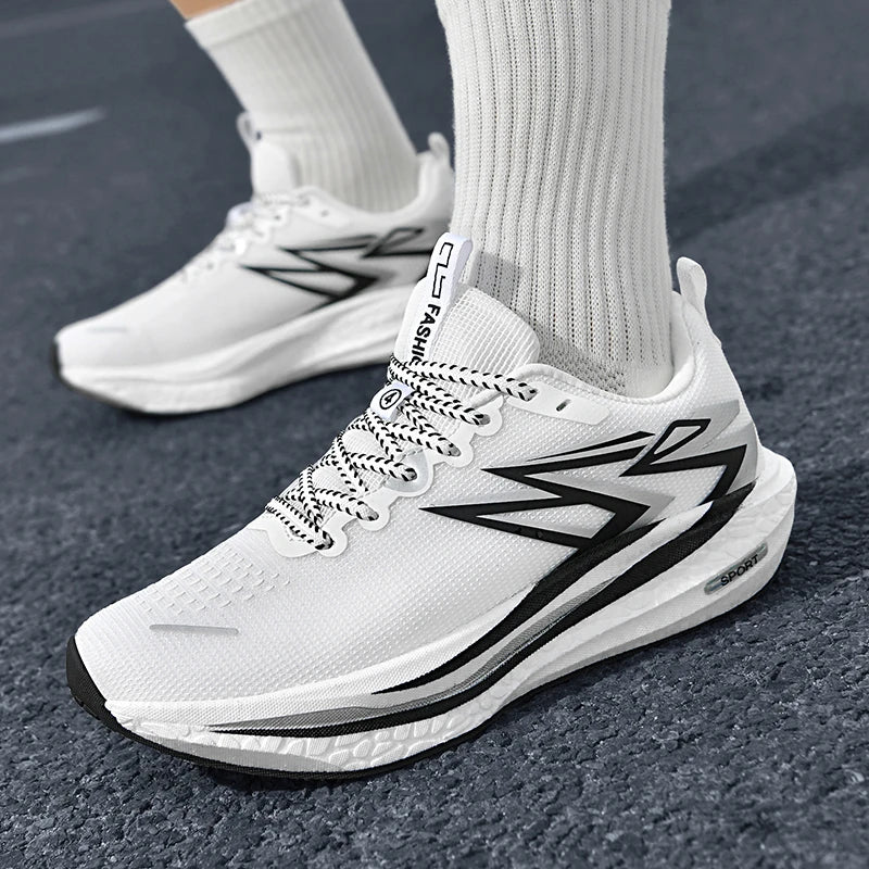 Running Sneakers Men Lightweight Breathable Non-Slip Wear-Resistant Soft Gym Jogging Shoes Comfort Marathon Sport Shoes for Man