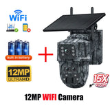 INQMEGA 5MP 4MP WIFI Wireless PTZ Solar Camera 4G SIM With Solar Panel Two Way Audio Security Protection CCTV Camera Battery Cam