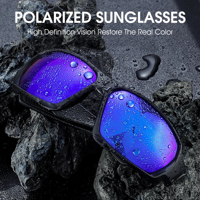WEST BIKING HD Polarized Cycling Sunglasses UV400 Protection MTB Road Bike Eyewear Men Outdoor Sport Bicycle Fishing Glasses