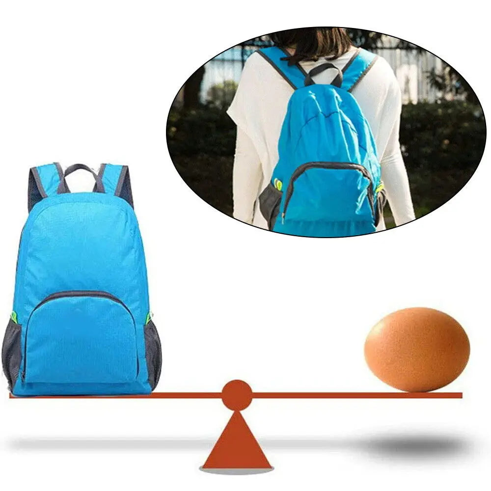 New Foldable Backpack Lightweight Nylon Casual Backpack Outdoor Travel Men Women Daypack Student Schoolbag Simple Knapsack