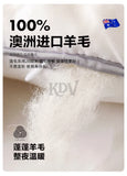 Luxury 100% Wool Quilt Core Autumn Winter Thickened Warm Quilted Comforter Fluffy Soft King Queen Size Solid White Duvet Insert