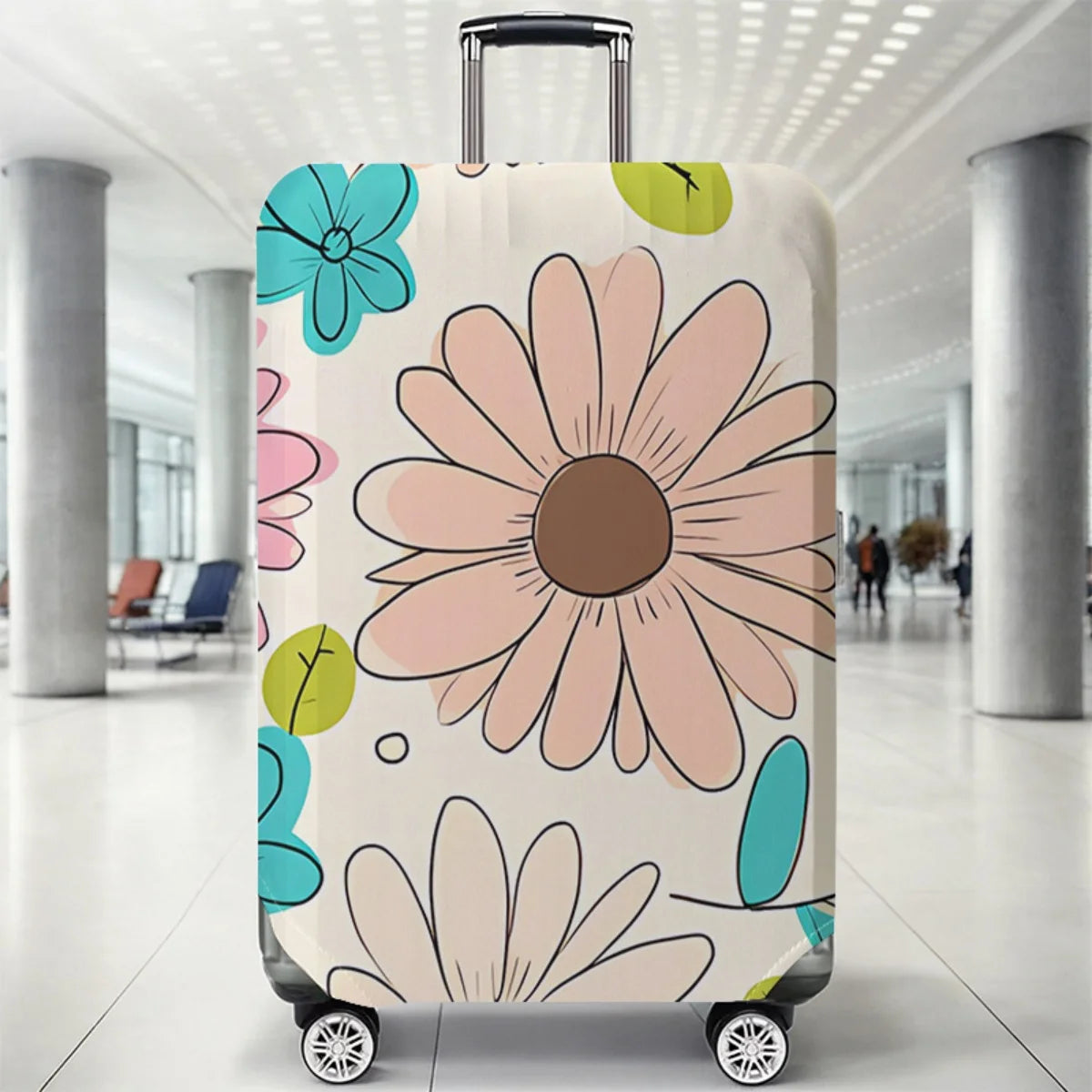 Luggage Protective Cover With Cartoon Print