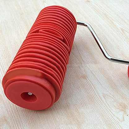 6Pcs Rubber Texture Roller Brush Imitation Wood Graining Wall Painting Home Decoration Art Embossing Diy for Wall Painting Tools