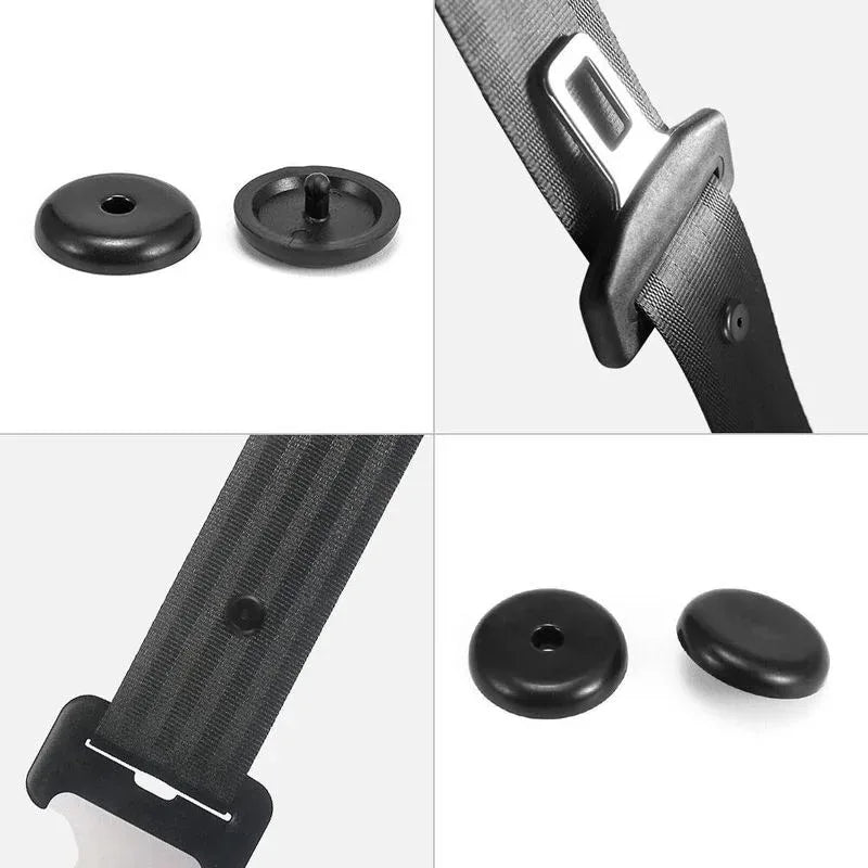 Hebilla de tope para cinturón de seguridad de coche, tope de separación para cinturón de seguridad, botón de tope antideslizante de plástico, venta al por mayor, 5-15 unidades 