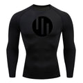 Gym Short Sleeve Running T-Shirt Men's Compression Long Sleeve Shirt Sun Protection Quick Drying Sports Top Black Sportswear 4xl