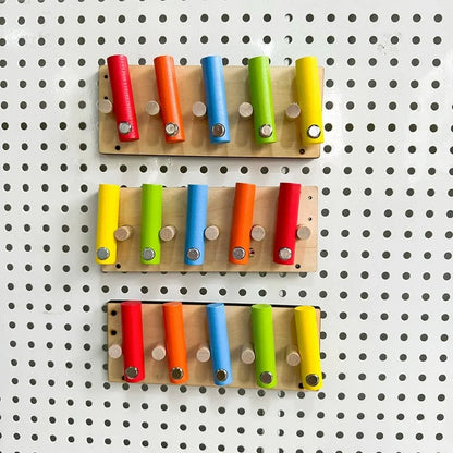 DIY Montessori  Busy Board Material Accessories Rainbow Card Water Pipe Aid Early Education Learning Skill Toy Wooden Toys Gifts
