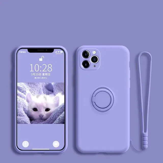 Luxury Liquid Silicone Magnetic Holder Stand Phone Case For XiaoMi 13T 14T 15 Redmi 13C 4G Note 12 13 14 Pro Plus 5G Back Cover