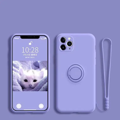 Luxury Liquid Silicone Magnetic Holder Stand Phone Case For XiaoMi 13T 14T 15 Redmi 13C 4G Note 12 13 14 Pro Plus 5G Back Cover