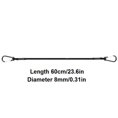 Cuerdas elásticas de 30/60/90/120/150 cm, 8 mm, con ganchos, ligeras, para atar bicicletas, equipaje de coche, correas para portaequipajes de techo.