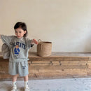 2pcs Summer Baby Clothes Set Children Boy Girl Cartoon Bear T-shirts and Shorts Suit Kid Casual Top Bottom Outfits Tracksuits