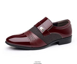 Men's Luxury Lacquer Oxford Wedding Shoes, Pointed Toe Dress Shoes for Men, Classic Business Men's Leather Shoes, Big Size 38-48