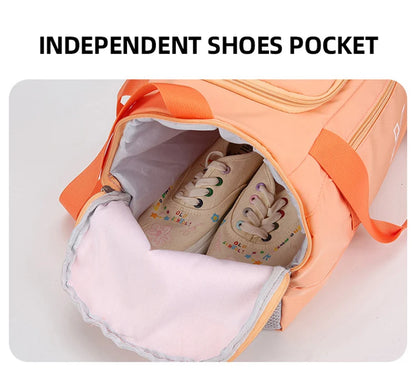 Woman Sports Gym Handbag Waterproof Fitness Training Bag Dry Wet Swimming Tote With Shoes Pocket Travel Luggage Shoulder Bags