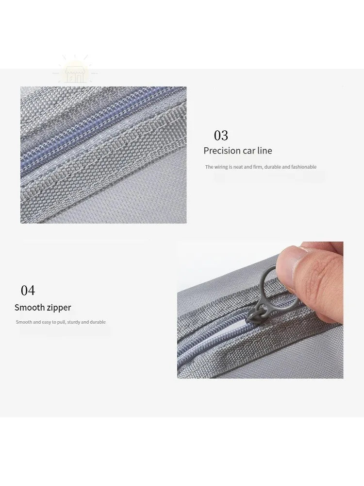 1pc Multifunctional Square Nylon Mesh Storage Bags Travel Portable Urltra-Light Mini Wash Bags Mini Zipper Coin Purse