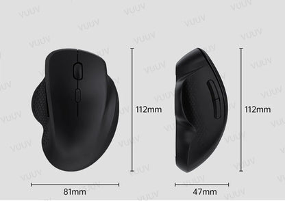 Ratón inalámbrico ergonómico Bluetooth VUUV para computadora portátil Macbook 1600DPI modo dual recargable para iOS Android tableta