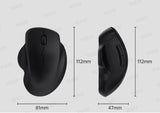 Ratón inalámbrico ergonómico Bluetooth VUUV para computadora portátil Macbook 1600DPI modo dual recargable para iOS Android tableta