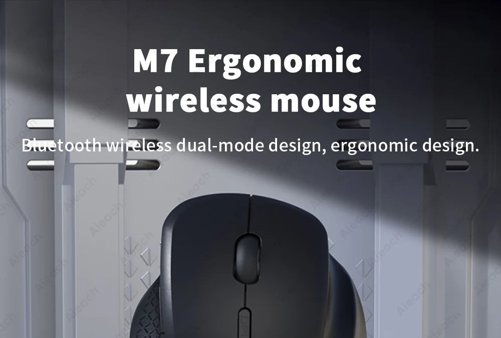 Dual Mode Wireless Computer Mice 1600 DPI Rechargeable Ergonomic Bluetooth Mouse For Laptop/Notebook/iPad/Tablet/Mac/Chromebook