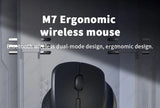 Dual Mode Wireless Computer Mice 1600 DPI Rechargeable Ergonomic Bluetooth Mouse For Laptop/Notebook/iPad/Tablet/Mac/Chromebook