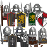 MOC Medieval Building Blocks Castle Knight Western Cowboy Historical Army Cavalry Horse Soldier Gun Kid Toy Gift Brick DIY S040
