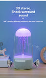 Creative Colorful Jellyfish Lamp Bluetooth Speaker HiFi Stereo 1800mAh Sports Jellyfish Speaker with Lights for Home Office