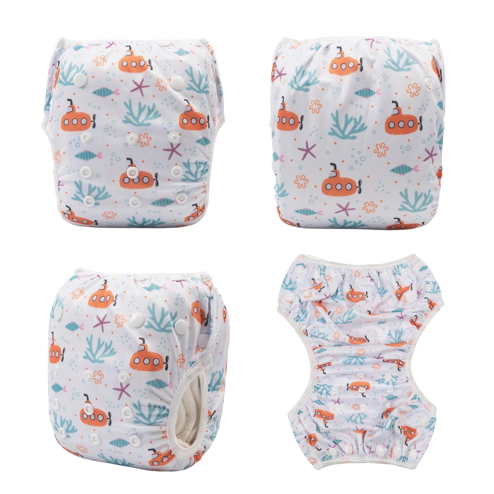 Pañal de baño reutilizable U PICK ALVABABY con diseño de moda para bebés menores de 1 año