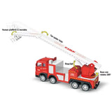 Children Fire Truck Pull Back Toys Fire Telescopic Ladder Truck Inertia Car Fire Rescue Water Tanker Model Boys Birthday Gift